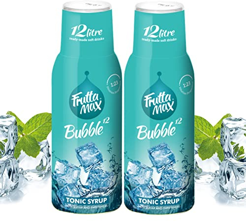 2 Pack - FruttaMax Tonic Syrup – Bitter Drink Mixer with Low Sugar | Ideal for Gin & Tonic, Soda Makers & Cocktails | Suitable for soda Machine 2x500ml