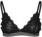 VERO Moda Damen Spitzen Triangel BH ohne Bügel & Polster | Lace Bralette | Spagettiträger Bustier VMANNA, Farben:Schwarz, Größe:M