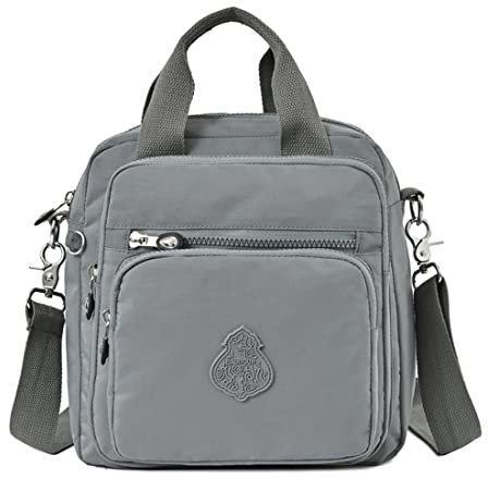 Estwell Schultertasche Damen Wasserdicht Nylon Kleiner Rucksack Mode Handtasche Mädchen Schulrucksäcke Multifunktion Umhängetasche für Reise Schule Einkauf