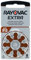 Rayovac Extra 312, 8 Pack, Hearing Aid Batteries, High Performance, Zinc Air Batteries, 1 Blister Card, Brown, 312AUX-8XEMF