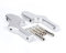 MOTO NOSTRA Fußrastenadapter Sozius CNC, silber kompatibel für Vespa GT, GTL, GTS, GTV 125-300