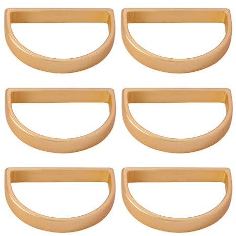 JTKREW 6 Stück Serviettenringe für Zuhause, Hochzeit, Urlaub und Party