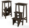 GIANTEX Leiterstuhl Holz 3 Stufen, Trittleiter Tritthocker klappbar Trittstuhl, Hocker Leiter Holzleiter Holz Tritt 310 kg Tragbar, Klappstufen Massiv Gummiholz, Klapptreppe Haushaltstritt 76 cm hoch