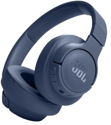 JBL Tune 720BT - Wireless Over-Ear Headphones with JBL Pure Bass Sound, Bluetooth 5.3, Up to 76H Battery Life and Speed Charge, Lightweight, Comfortable and Foldable Design (Blue)
