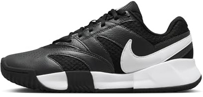 Nike Women's Court Lite 4 Cly Tennis Shoes, Black/White/Anthracite, 7