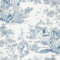 Yomshi Papier peint autocollant bleu et blanc - Papier peint autocollant vintage - 41 cm x 15 m - Film vinyle imperméable pour salon, chambre à coucher, mur