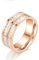 Whoiy Damen Ringe Ewigkeit Edelstahl mit Zirkonia, Rosegold Hochzeitsringe Trauringe Eheringe Partnerringe Valentinstag 8MM Personalisiert Gravur für Sie Größe 67 (21.3)
