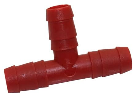 50 Stücke Wasserschlauchanschluss Von 9mm Rotem Kunststoff Barb Tees Bewässerungsarmatur Gartenschlauch Splitter