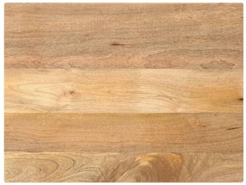 vidaXL Tischplatte, Holzplatte für Esstisch Couchtisch, Massivholzplatte Rustikales Design, Ersatztischplatte, 80x60x3,8cm Rechteckig Massivholz Mango