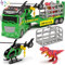 Tacobear Abschleppwagen Lastwagen Spielzeug Geschenke ab 2 3 4 5 Junge Groß Transporter LKW Spielzeug & Hubschrauber Dino Abnehmbar Anhänger Reibungsbetrieb Autotransporter Geschenkideen Kinder Jungen