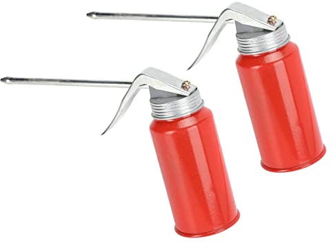Hand Oil Can, Pump Oiler Can, Cold Rolled Steel, Sturdy, Fast Lubrication, 200ml Capacity, Curved Pressing Handle, Smooth Spring