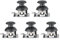 Rankomu Joystick 5Pcs Dual Axis Joystick Module for PS2 Game Controller, Gamepad Control Lever Sensor, Compatible with Arduino, Joystick Parts