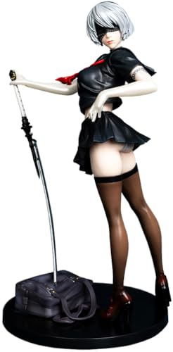 Zhongkaihua Anime-Action-Figur Nr. 2, Typ B 2B, stehende Figur, 30 cm, PVC, Modell 2B Yorha/2Bautomata, Actionfiguren, Desktop-Statue, Dekoration, Sammlerfiguren, Geschenke