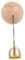 WATIIFUFU Wooden Hanging Bell Door Chime Shopkeeper Door Bell Blink Doorbell Chime for Entrance