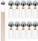 10 Stück Billard Queue Spitzen Ersatz Schraub Tipps Pool Cue Spitzen Billard Zubehör Harte Billard Queue Spitzen Messing Schraub-Ersatz Tipps Queue Zwinge Mit Pool Für Billardstöcke Snooker Pool Queue