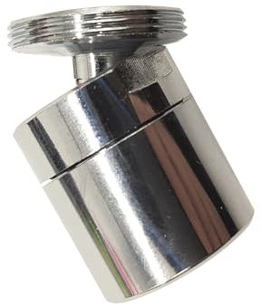 TLDSHOP® - -AERATORE con SNODO - Rompigetto M24 o F22 - in OTTONE Cromato - Filtro rubinetto - disponibile con filetto Maschio o Femmina - pezzi 1 - Filetto: (m24)