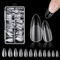 Eupneicu Falsche Nägel Tips, 240 Stück Falsche Nagel Acryl Künstlich Nagelspitzen, Full Cover Nail Tips Transparente Für Nagelstudios Starter Diy-12 Größen [Wassertropfen]