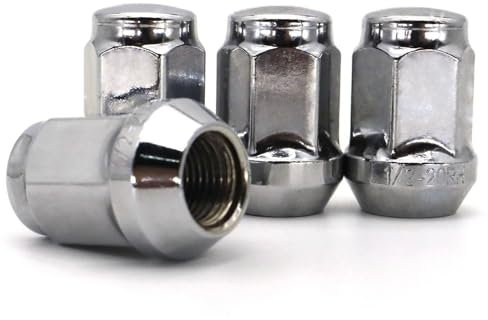 TREGOO Bulloni Cerchio Fissaggio Compatibile con Jeep per Cherokee (KJ) 2001 2002 2003 2004 2005 2006 2007 2008 4X 1/2 -20 Dadi Ruota in Acciaio Cromato Accessori Auto