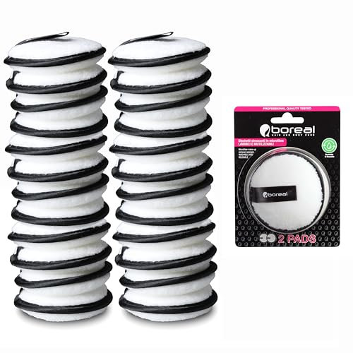 Lot de 24 tampons démaquillants lavables en microfibre, éponges de coton biologiques, éponges nettoyantes faciales réutilisables
