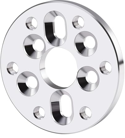 AXspeed 380/28 auf 540/3650 Motor Adapter Konverter Aluminium Motor Mount Halter für Rennen, Drift, Crawler, Off-Road (Silber)
