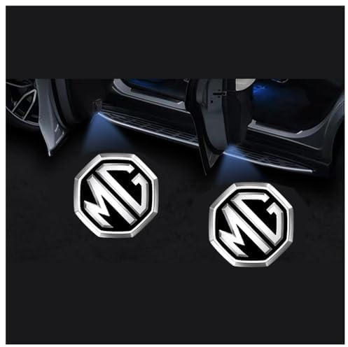 ONEMAJI 2 Pièces Eclairage de Porte Logo pour Lumière de Porte de Voiture pour MG MG3 4 5 6 2013-2024, Projecteur de Lumière de Bienvenue de Portière