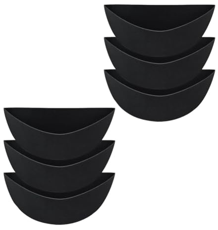Generchin Doublure de Jardinière Demi-Ronde de 16 Pouces, Doublures de Panier Suspendu, Doublures de Panier de Jardinière Insérées pour Accessoires de Jardin