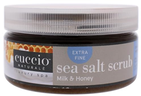Cuccio - Esfoliante naturale al sale marino con latte e miele, ultra fine 240 g