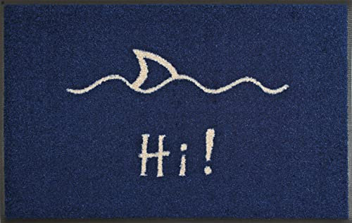 wash+dry Fußmatte, Hi! 50x75 cm, innen und außen, waschbar