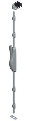 LA CROISEE DS CRE20088 Crémone Pompier Deesse Applique à Levier Gris RAL 9006 B3-DS6887-007
