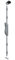 LA CROISEE DS CRE20088 Crémone Pompier Deesse Applique à Levier Gris RAL 9006 B3-DS6887-007