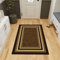 Ottomanson Ottohome-Kollektion Teppichläufer mit Gummirückseite und modernem Rand-Design, 100 cm x 150 cm, Braun