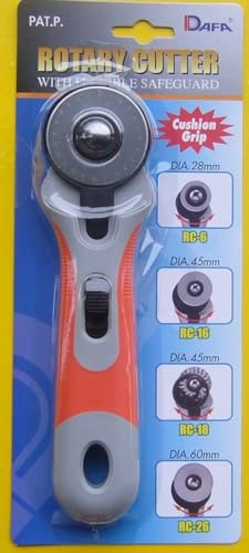 RC-16 DAFA Rollschneider, 45 mm, mit flexiblem Sicherheitsschutz, gerader Griff
