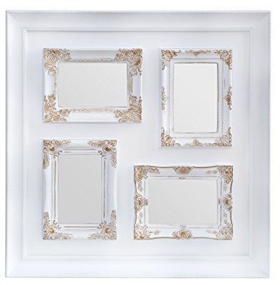 Premier Housewares Multi-Photo Frame for 4 Photos, White