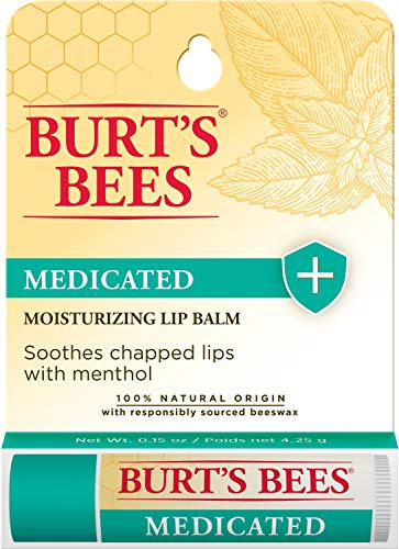 Burts Bees Medicated Moisturizing Lip Balm Blister by Burts Bees for Unisex - 0.15 oz Lip Balm (I0082797)