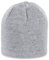 Sterntaler OCS Strickmütze - Klassische Babymütze aus Baumwollgarn (Bio) - Unisex Übergangsmütze ab Geburt - Basic Kopfbedeckung - Beanie Mütze einfarbig - silber melange, Größe 45