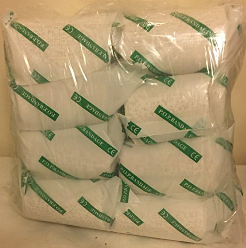 Confezione da 16 rotoli Modroc 8 cm x 3 m in gesso di Parigi con suggerimenti e suggerimenti guida