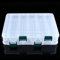 Fishing Tackle Box, Tackle Box Angeln Doppelseitige Angelkiste Kunstköderbox mit 12 Fächern für Angelzubehör Kit
