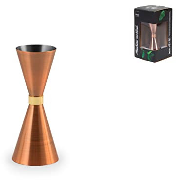 H&H Jigger Cocktail in acciaio inox 18/10, colore rame