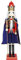 Nussknacker Figur groß XXL / 80 cm/König/Soldat/Trommler/Deko Figur Nussknacker Holz/handbemalt im Kunsthandwerks-Stil/weihnachtlich dekorieren (König)