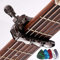 Guitar Capo Skull Capo for Acoustic and Electric Guitar Skeleton Head Ukulele Capo for Banjo Mandolin Bass and Classical Guitar Comes with 5 Picks (Black)