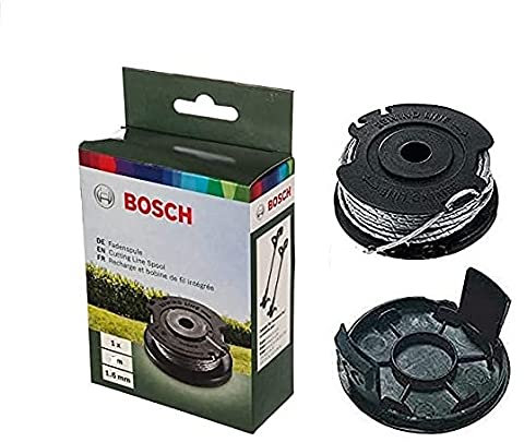 Bobch Ligne de tondeuse à gazon (L=4 m) + ensemble de housse de bobine (pour s'adapter aux modèles Bosch Easy Herbe Cut – noté ci-dessous)