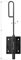 CQFD Verrou baïonnette Ø14 pêne 300mm noir