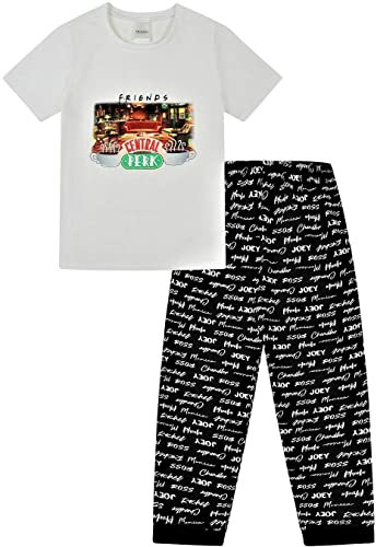 Friends Pyjama Central Perk pour femme Noir Blanc - Blanc - 36-38