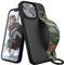 adidas Originals Compatible with iPhone 13 Pro Case and Hand Strap, 6.1 inches, Drop Tested Cases, Shockproof Raised Edges, Premium Protective Moulded Cover with Hand Grip, Black with Green Camo