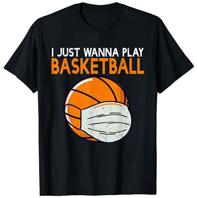 Lustiger Basketball I Just Wanna Play Basketballspieler T-Shirt