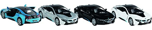 Goki - BMW i8, Metall, 1:36, L= 12,5 cm Nicht anwendbar Action-Spiele und Spiegelungen, Mehrfarbig, einzigartig (12304)