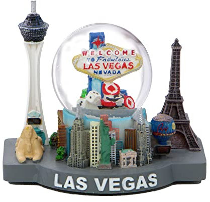 City-Souvenirs Las Vegas Schneekugel und Skyline Modell 4