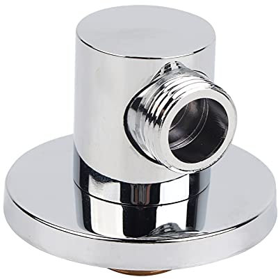 Rund Schlauchanschluss, Polierte Chrom Messing Wandanschlussbogen, G1/2 in Wandmontage Brauseanschlussbogen für Handbrause und Duschsysteme Zubehör