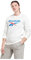 Reebok Felpa in Pile con Logo Grande Maglia di Tuta, Bianco, M Donna