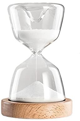 Sourage de verre à télécommande lumineuse USB Timer de la lampe de sablier rechargeable 15 minutes